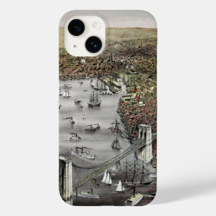Currier and Ives print of Brooklyn, 1886 Case-Mate iPhone 14 Case