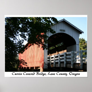 Currin Covered Bridge, Oregon Poster
