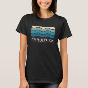 Currituck Beach NC Summertime Lazy Wavy Waves T-Shirt
