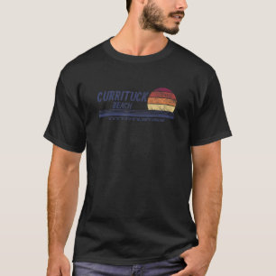 Currituck Beach Nc Sunset And Waves Summertime Vac T-Shirt