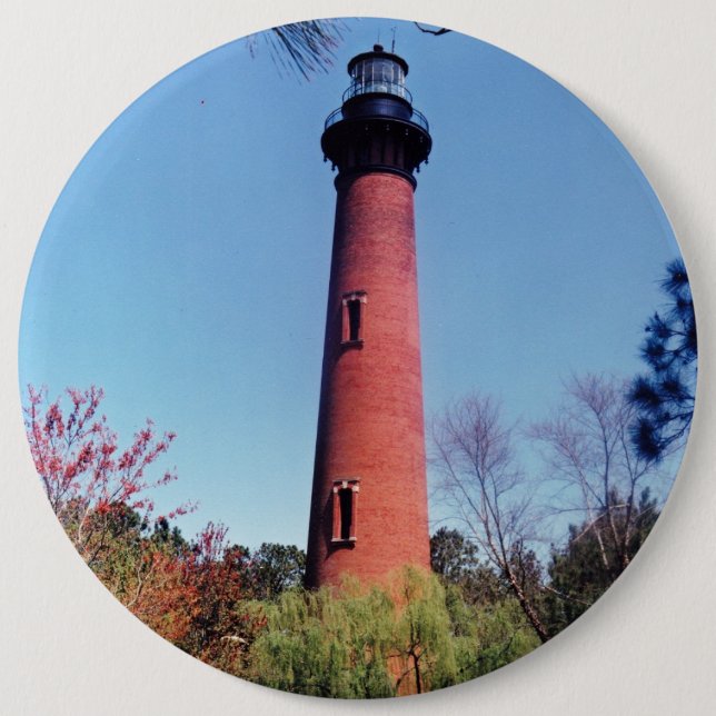 Currituck Lighthouse 6 Cm Round Badge (Front)