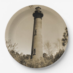 Currituck Lighthouse Paper Plate