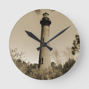 Currituck Lighthouse Round Clock