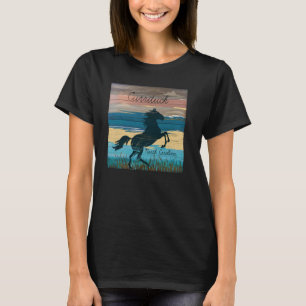 Currituck NC Outer Bank Wild Horses Nautical Coast T-Shirt