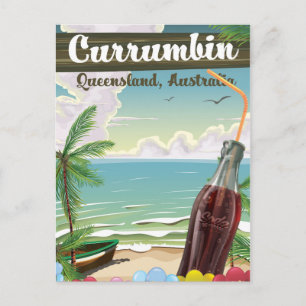 Currumbin Australia vintage travel poster Postcard