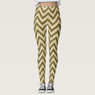 Curry Spice Moods Chevrons Leggings