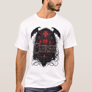 Curse – Gothic Church Window Dark Fantasy Design T-Shirt