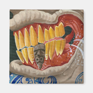 "Curse of the Tiki Tooth" Magnet