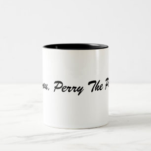 Curse you, Perry The Platypus Two-Tone Coffee Mug