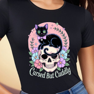 Cursed but Cuddly - Funny Halloween Tshirt Design