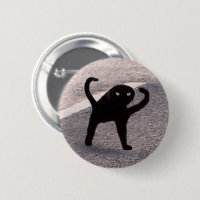 Cursed Cat Meme Pin Button