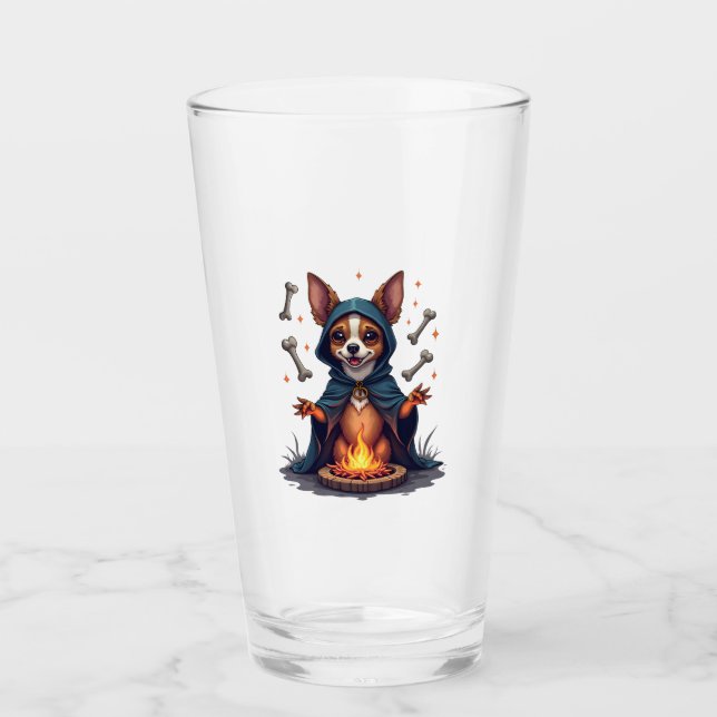 Cursed Chihuahua Ritual Dog Glass (Front)
