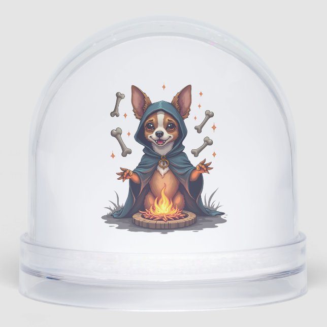 Cursed Chihuahua Ritual Dog Snowglobe (Front)