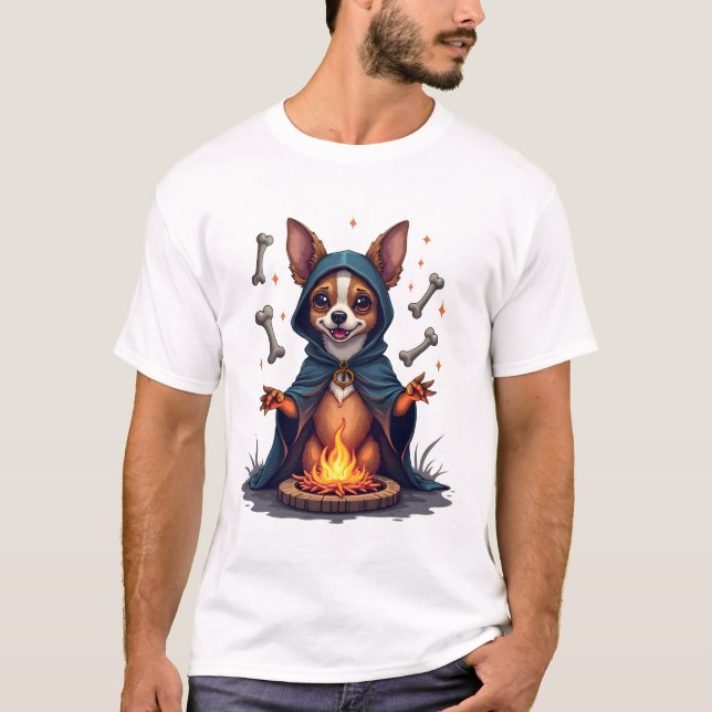 Cursed Chihuahua Ritual Dog T-Shirt (Front)