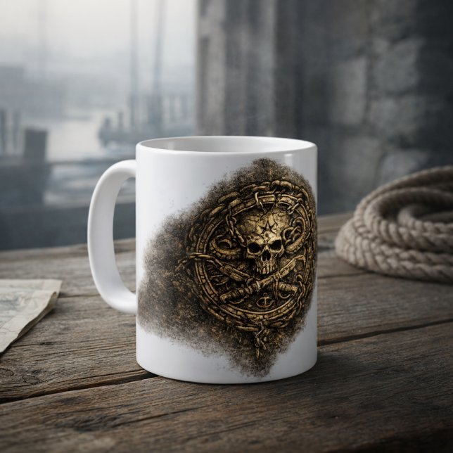 Cursed Coin Pirate Sigil Coffee Mug (Creator Uploaded)