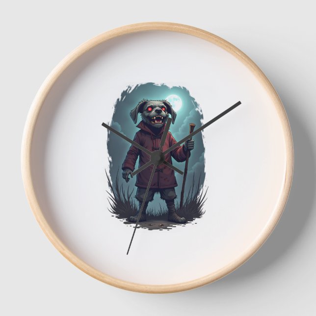 Cursed Collie Crawl Clock (Front)