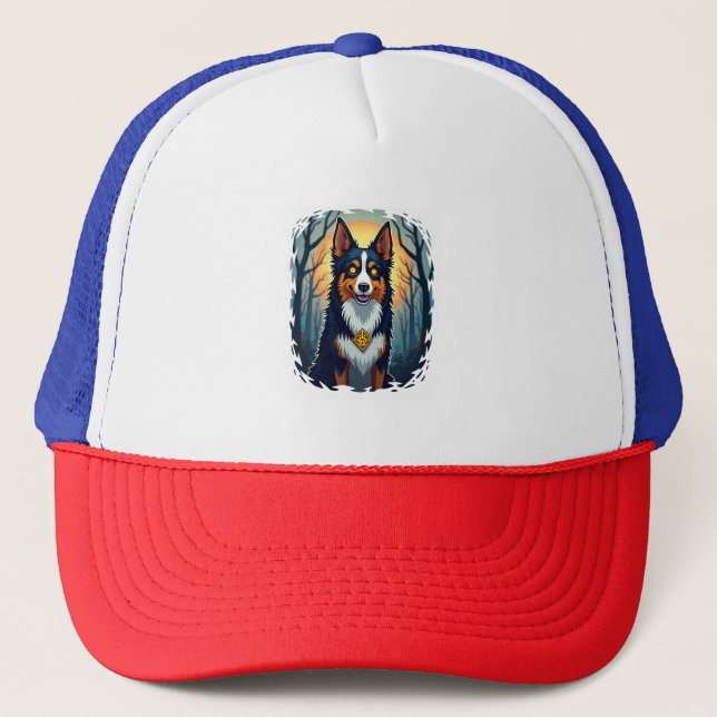 Cursed Collie Crawl Trucker Hat (Front)