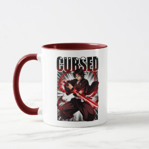 Cursed – Dark Anime Style Katana Warrior Graphic Mug