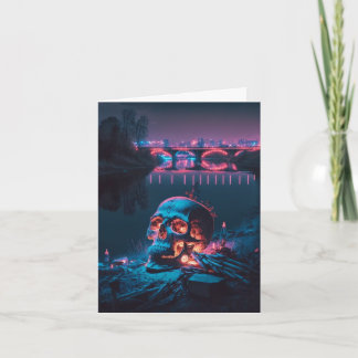 Cursed Lake Skull Card