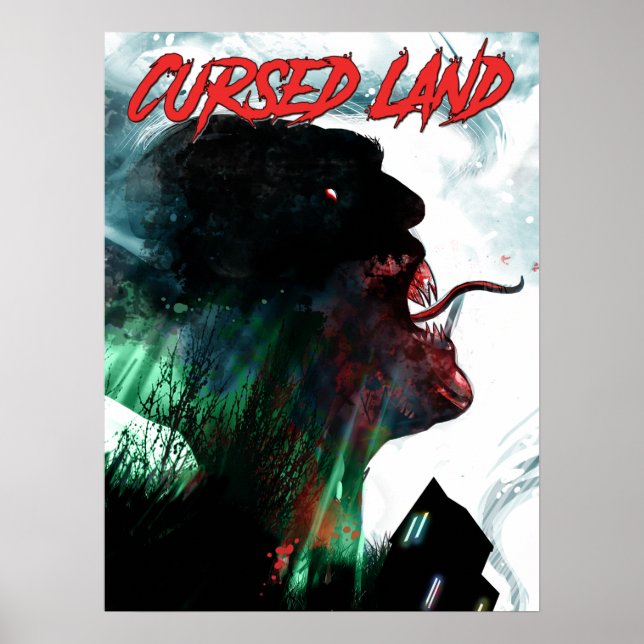 Cursed Land V1 design poster (Front)