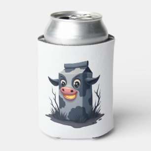 Cursed Milk Carton Cow Can Cooler