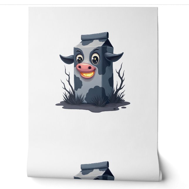 Cursed Milk Carton Cow Wallpaper (Unrolling)