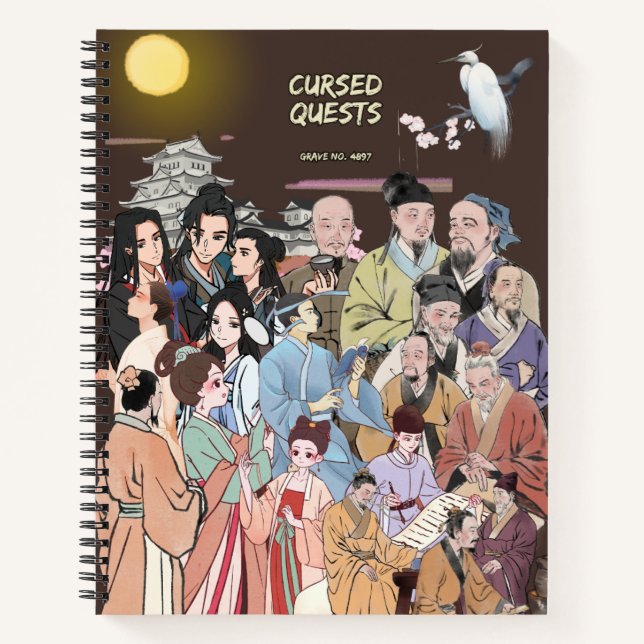 Cursed Quests Spiral Notebook  (Front)