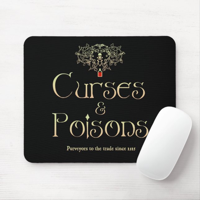 Curses and Poisons  Mouse Mat (With Mouse)