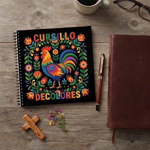 Cursillo DeColores Spanish Folk Art Rooster Notebook