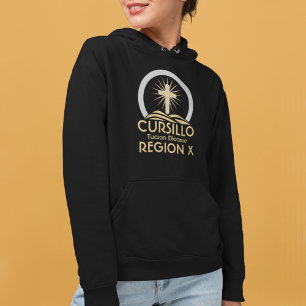 Cursillo Radiant Cross on Hill Diocese & Region Hoodie