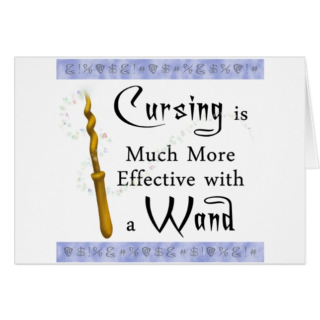 cursing is more effective with a wand (Front Horizontal)