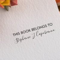 CURSIVE ELEGANT THIS BOOK BELONGS TO ADD YOUR NAME