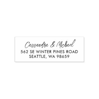 Cursive Handwriting Name Self-inking Stamp