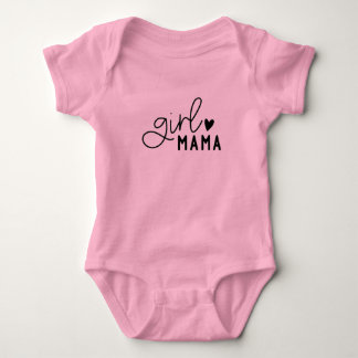 Cursive Heart Mama Pride Baby Bodysuit