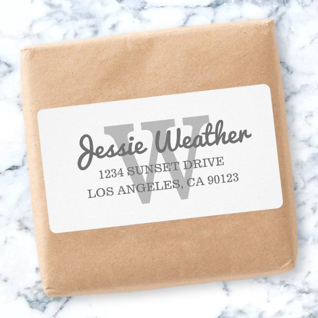 Cursive Name | Monogrammed Return Address (Creator Uploaded)