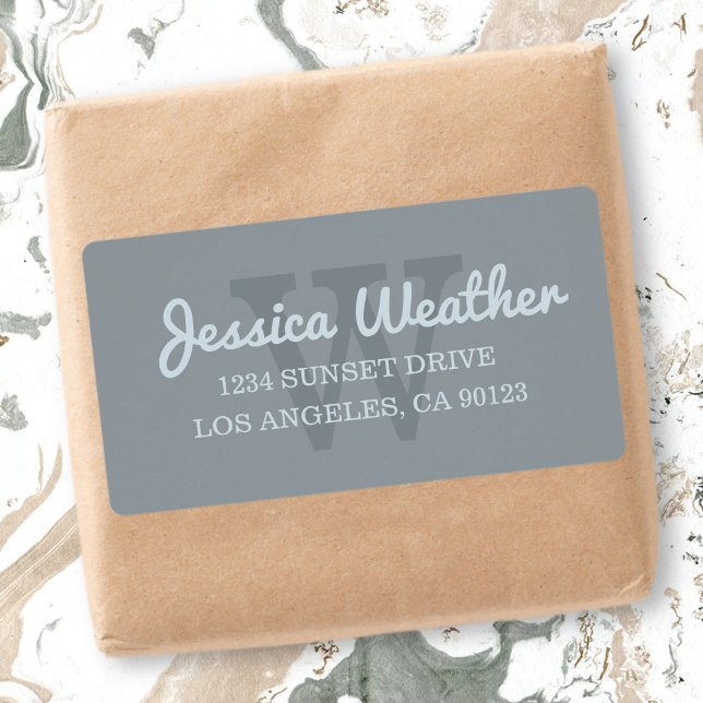 Cursive Name | Monogrammed Return Address (Creator Uploaded)