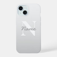 Cursive Name or other Text w/Monogram | Gradient 