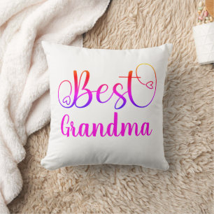 Cursive Script Best Grandma or "your text" Cushion