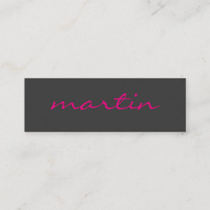 Cursive Text Mini Business Card