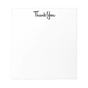 CURSIVE WRITING THANK YOU EXPRESSION NOTEPAD