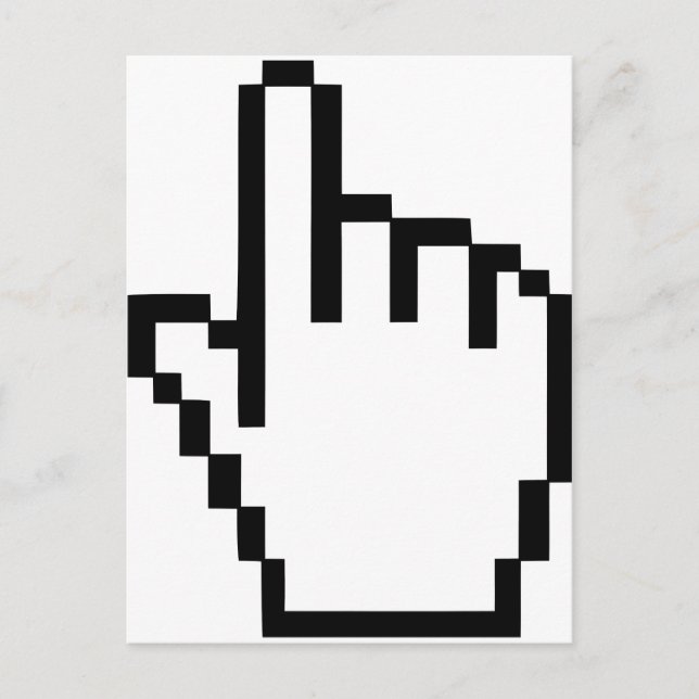 Cursor Click Hand Postcard (Front)