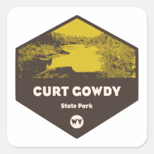Curt Gowdy State Park Wyoming Square Sticker