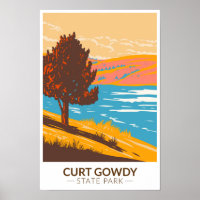 Curt Gowdy State Park Wyoming Vintage 