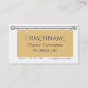 curtain business card