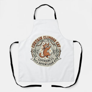 Curtain Climber Cat Curtain Climber Cat Vintage Ve Apron