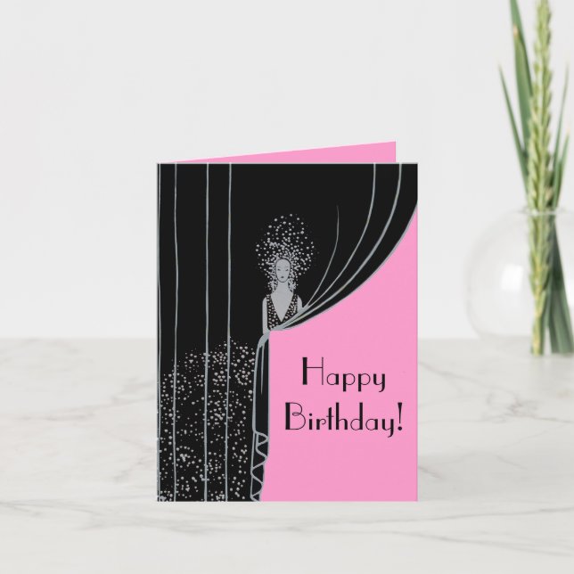 Curtain Fashion Plate ~ Card (Front)