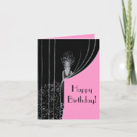 Curtain Fashion Plate ~ Card