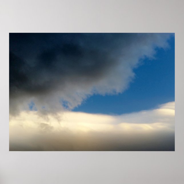 curtain of clouds poster (Front)