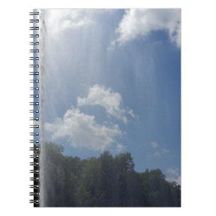 curtain on lake notebook