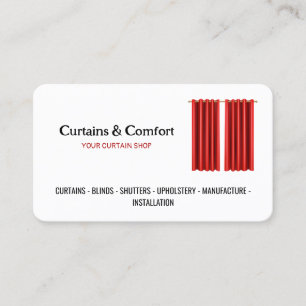 Curtain Shop Business Card